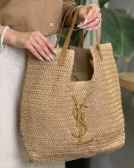 کیف حصیری ysl - تصویر 4