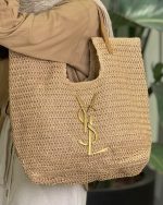 کیف حصیری ysl - تصویر 5