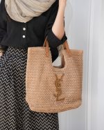 کیف حصیری ysl - تصویر 3