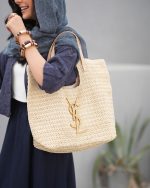 کیف حصیری ysl - تصویر 9