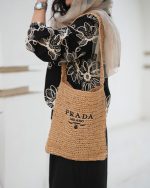 کیف حصیری prada