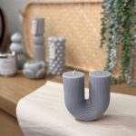 شمع معطر شیاردار U