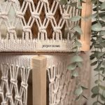 سبد چوبی با بافت مکرومه - تصویر 3