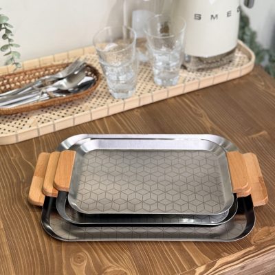 سینی فلزی سه تکه