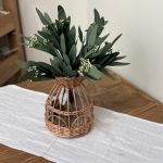 گلدان کاور حصیری