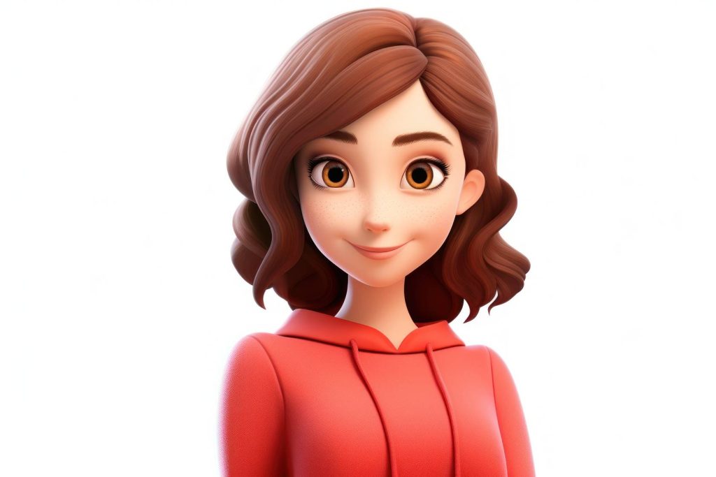 cartoon adult woman doll 314246627